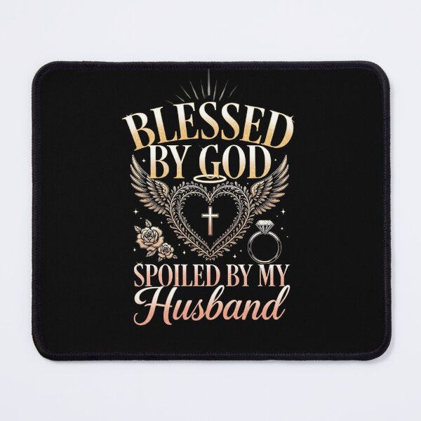 Item preview, Blessed By God Spoiled By My Husband - Christian Wife Faith T-Shirt designed and sold by live-fully.