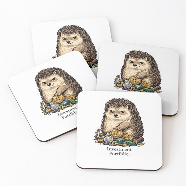 Item preview, Investment Portfolio Hedgehog Sticker designed and sold by Gentlestate.