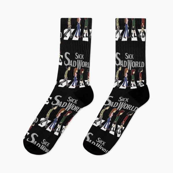 Item preview, Sick Sad World Abbey Road Parody designed and sold by  The Midnight Library - Book Lover Gifts & Kindle Accessories.