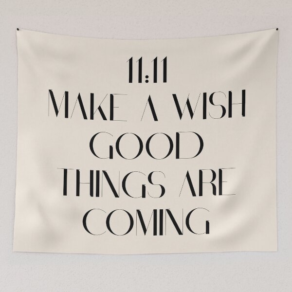 Item preview, 1111 Manifestation Minimal Typography Spiritual Design designed and sold by CosmicQuietLab.