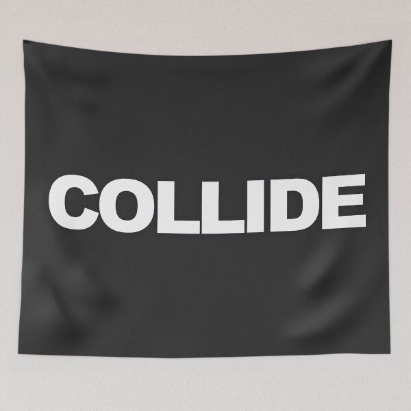 Item preview, COLLIDE — White Minimal Bold Type Statement designed and sold by WORDPAUSE.