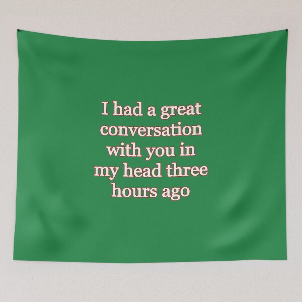 Item preview, Had a Great Conversation With You in My Head Introvert Funny Quote Design | Social Anxiety Humor | Relatable Quiet People Aesthetic designed and sold by IntrolyxenShop.
