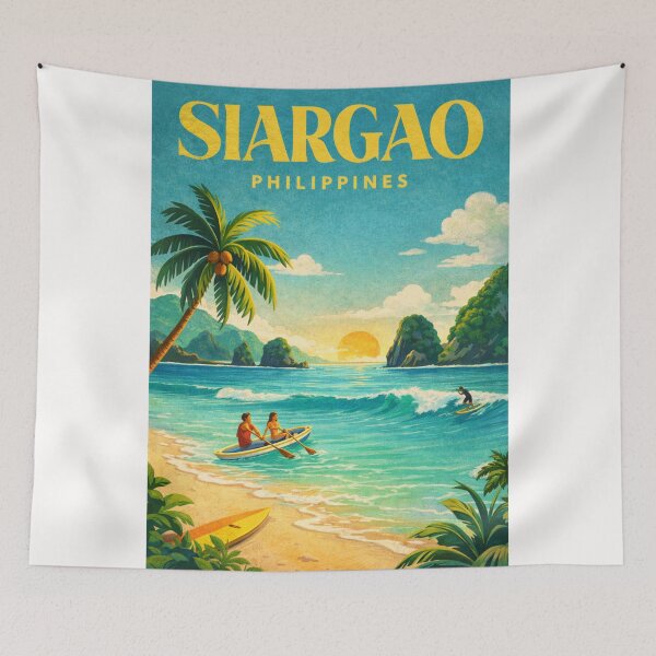 Item preview, Siargao Island Cloud 9 Surf Break and Pacific Coast Philippines Sunset designed and sold by Places On Earth.