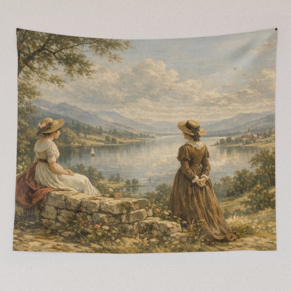 Item preview, Two women on the lakeshore designed and sold by Sigtrix.