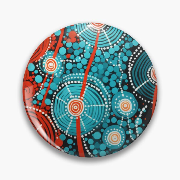 Item preview, Aboriginal Inspired Dot Art - Floral Opposite designed and sold by GrinGalore.