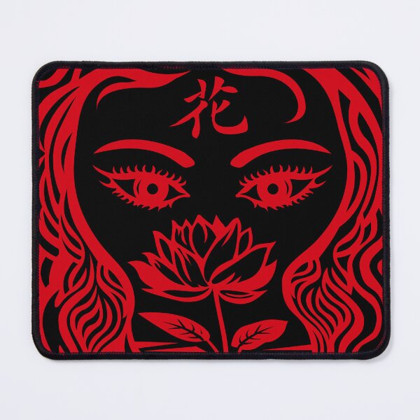 Item preview, Abstract Woman Line Art – Lotus Vision Red transparent 6 designed and sold by Angela Abstract Art .