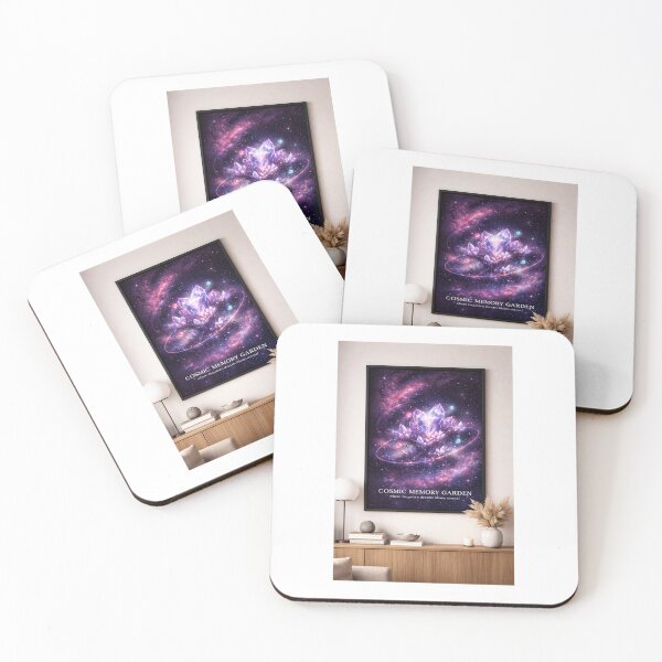Item preview, “Cosmic Memory Garden ? | Dreamy Crystal Galaxy Wall Art Print” designed and sold by VNyA.