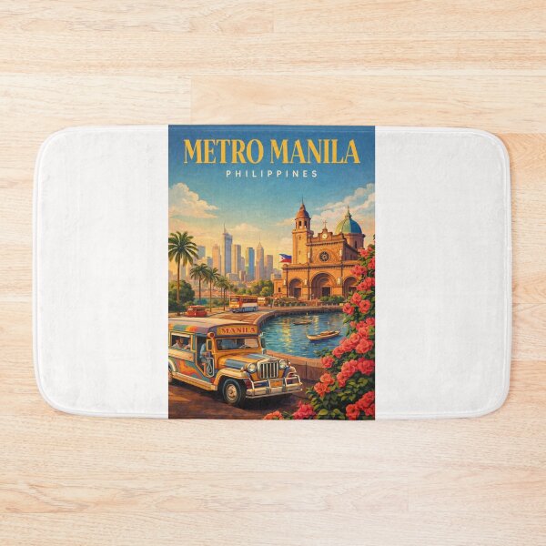 Item preview, Metro Manila Intramuros and Manila Cathedral Waterfront Philippines designed and sold by Places On Earth.