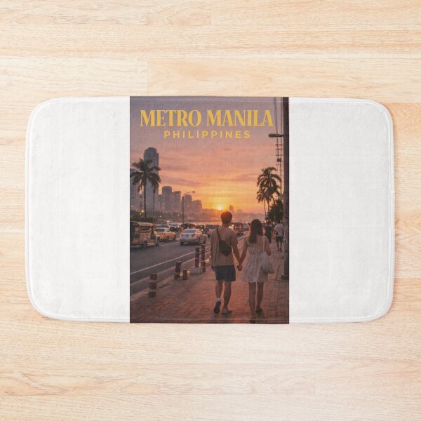 Item preview, Metro Manila Manila Bay Sunset Skyline and Urban Streets Philippines designed and sold by Places On Earth.