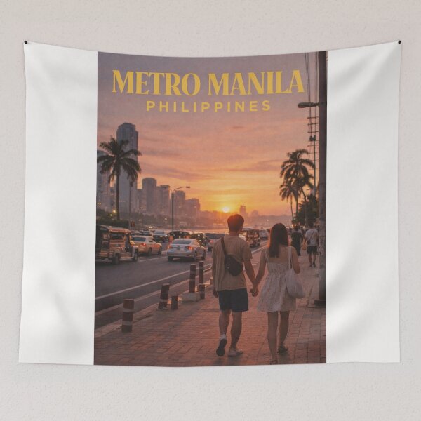 Item preview, Metro Manila Manila Bay Sunset Skyline and Urban Streets Philippines designed and sold by Places On Earth.