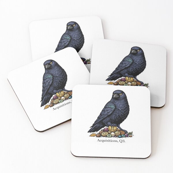 Item preview, Acquisitions Q3 Crow Sticker designed and sold by Gentlestate.