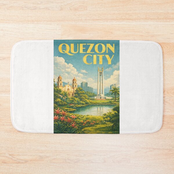 Item preview, Quezon City Quezon Memorial Circle and Diliman Skyline Philippines designed and sold by Places On Earth.