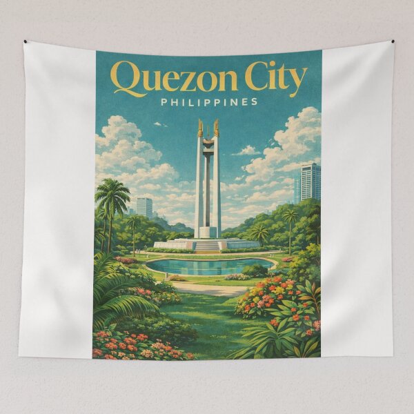 Item preview, Quezon City Diliman Parks and Quezon Memorial Shrine Philippines designed and sold by Places On Earth.