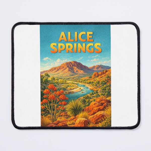 Item preview, Alice Springs MacDonnell Ranges and Todd River Northern Territory Australia designed and sold by Places On Earth.