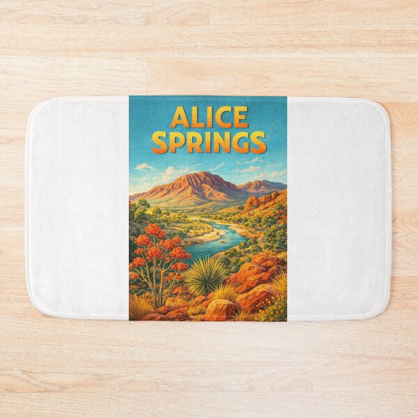 Item preview, Alice Springs MacDonnell Ranges and Todd River Northern Territory Australia designed and sold by Places On Earth.