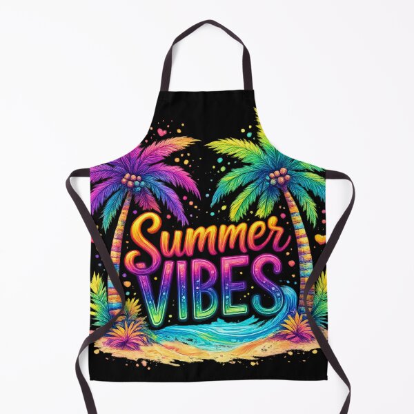 Item preview, Colorful Summer Vibes - Neon Tropical Palm Tree Beach Art designed and sold by myforestfog.
