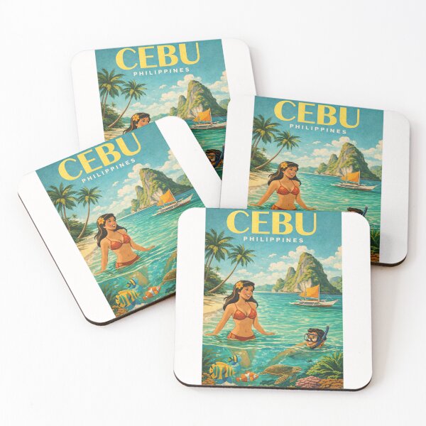 Item preview, Cebu Island Mactan Coast and Visayan Sea Philippines designed and sold by Places On Earth.