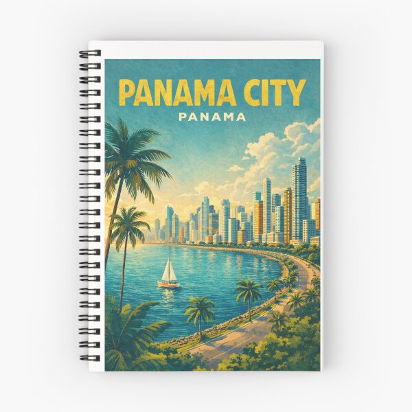 Item preview, Panama City Pacific Coast Skyline and Avenida Balboa Panama designed and sold by Places On Earth.