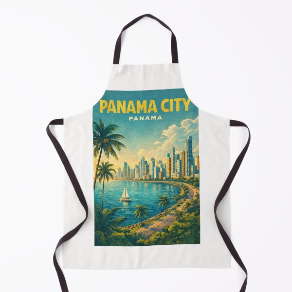Item preview, Panama City Pacific Coast Skyline and Avenida Balboa Panama designed and sold by Places On Earth.