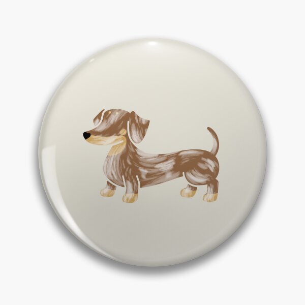 Item preview, Adorable Smooth Chocolate and Tan Dapple Dachshund Sausage Dog Silhouette designed and sold by Laura Deakin Artist.