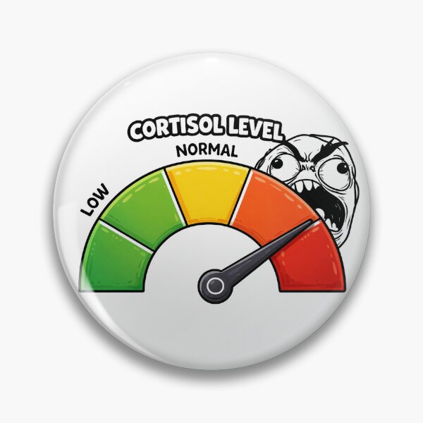 Item preview, Cortisol Level Very High Rage Meme designed and sold by MonkiFlipp.