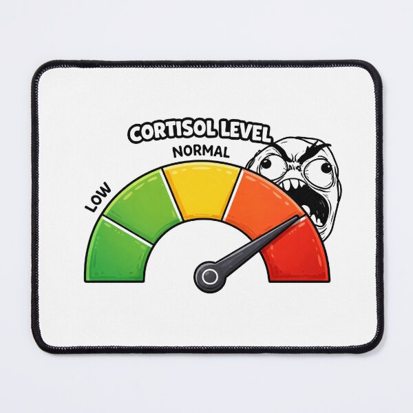Item preview, Cortisol Level Very High Rage Meme designed and sold by MonkiFlipp.