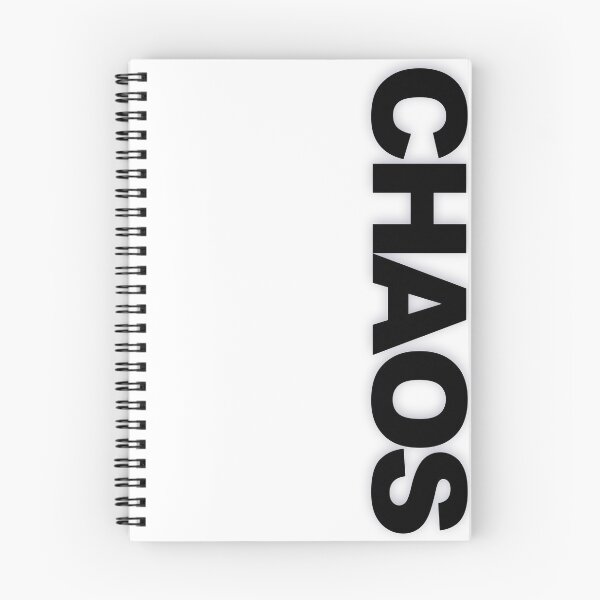 Item preview, CHAOS — Black Minimal Bold Type Statement designed and sold by WORDPAUSE.