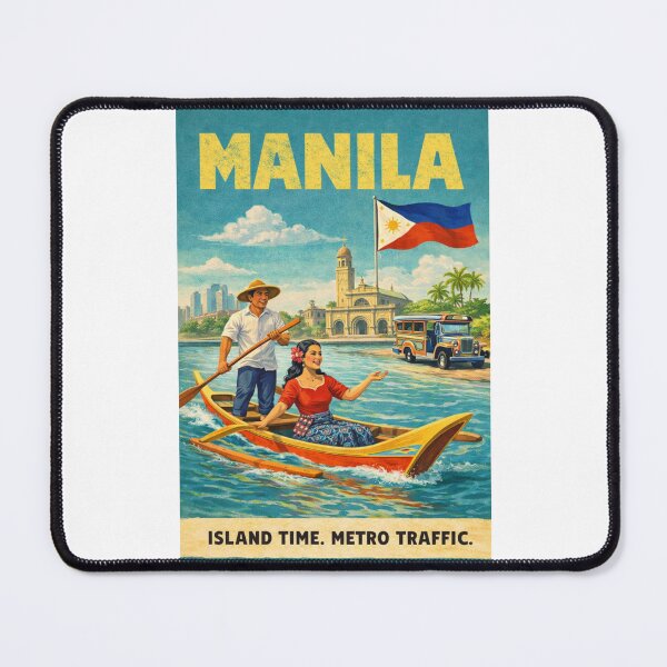 Item preview, Manila Intramuros Pasig River and Philippine Flag Waterfront designed and sold by Places On Earth.