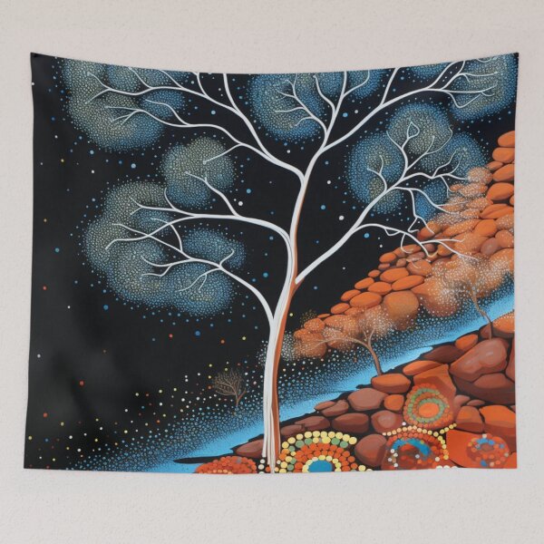 Item preview, Aboriginal Inspired Dot Art - The Impudence of the Universe designed and sold by GrinGalore.