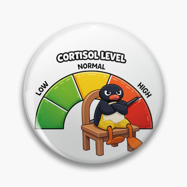 Item preview, Cortisol Level Very High Angry Penguin designed and sold by MonkiFlipp.