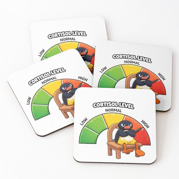 Item preview, Cortisol Level Very High Angry Penguin designed and sold by MonkiFlipp.