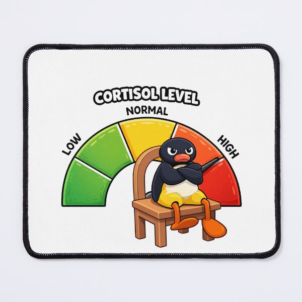 Item preview, Cortisol Level Very High Angry Penguin designed and sold by MonkiFlipp.