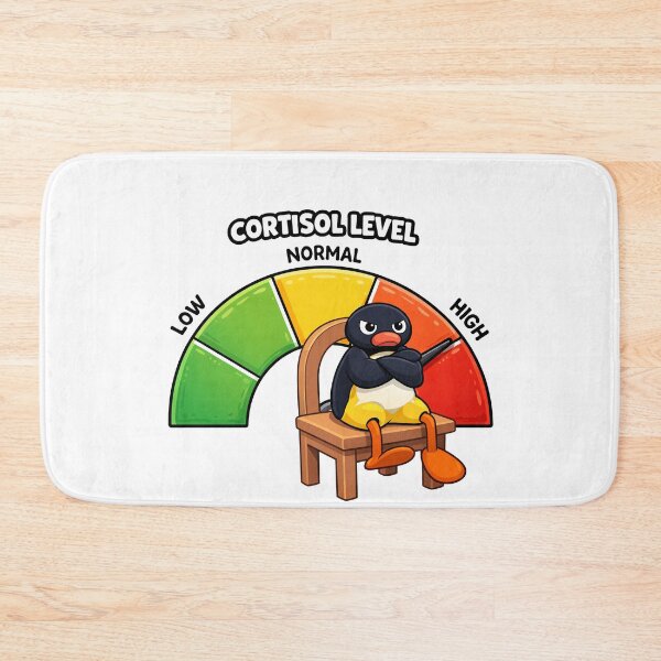 Item preview, Cortisol Level Very High Angry Penguin designed and sold by MonkiFlipp.