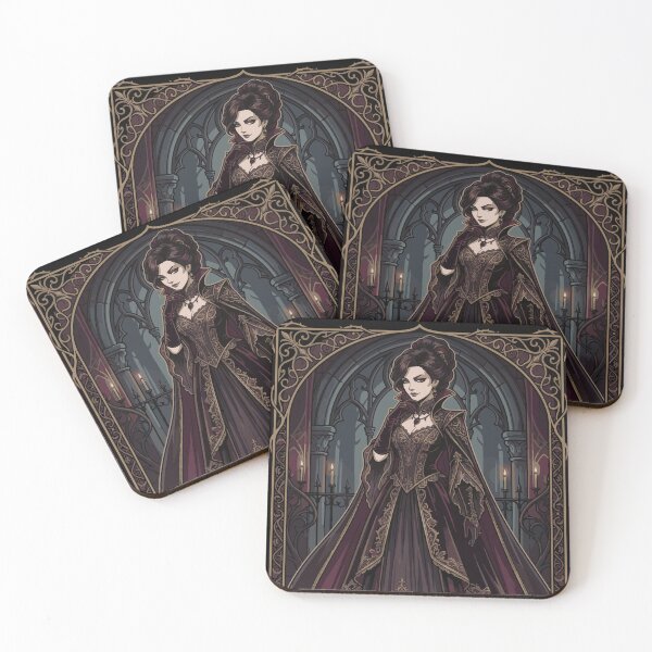 Item preview, Gothic Dark Queen Victorian Art – Elegant Vampire Royalty Illustration designed and sold by AmazingEG.