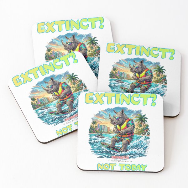 Item preview, Funny Rhino Wakeboard Gift - Critically Endangered Animal Humor - Birthday Gift Sport Lover Animal Lover designed and sold by Nature & Moustaches.