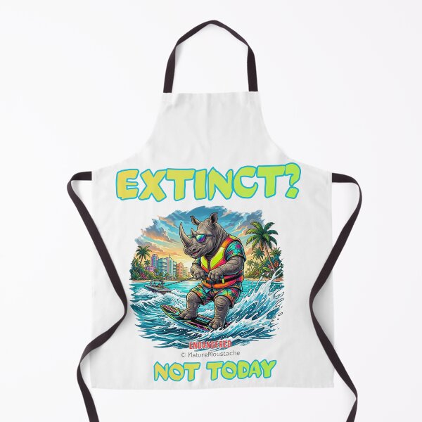 Item preview, Funny Rhino Wakeboard Gift - Critically Endangered Animal Humor - Birthday Gift Sport Lover Animal Lover designed and sold by Nature & Moustaches.