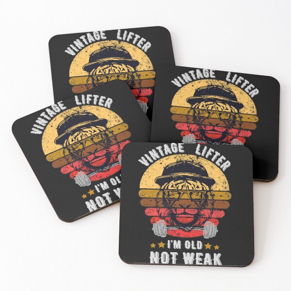Item preview, Vintage Lifter I’m Old Not Weak Retro Gym Strength Fitness designed and sold by YarsEingr.