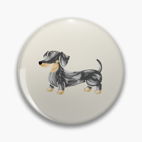 Item preview, Adorable Smooth Black and Tan Dapple Dachshund Sausage Dog Silhouette designed and sold by Laura Deakin Artist.