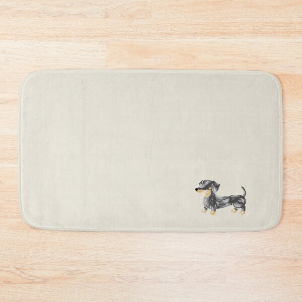 Item preview, Adorable Smooth Black and Tan Dapple Dachshund Sausage Dog Silhouette designed and sold by Laura Deakin Artist.