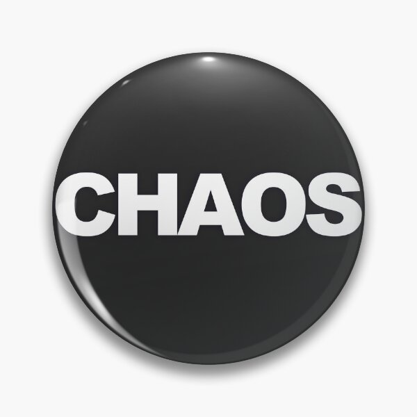 Item preview, CHAOS — White Minimal Bold Type Statement designed and sold by WORDPAUSE.