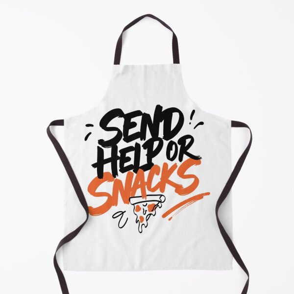 Item preview, Send Help or Snacks Hungry Mood Typography designed and sold by IslandTyped.