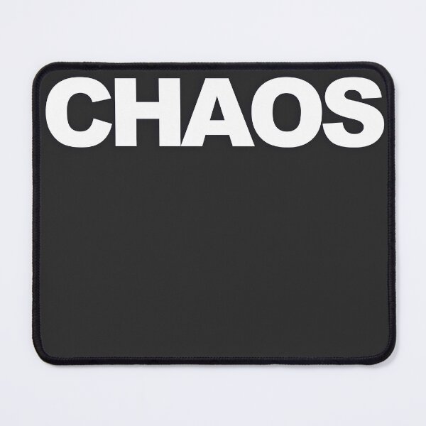 Item preview, CHAOS — White Minimal Bold Type Statement designed and sold by WORDPAUSE.