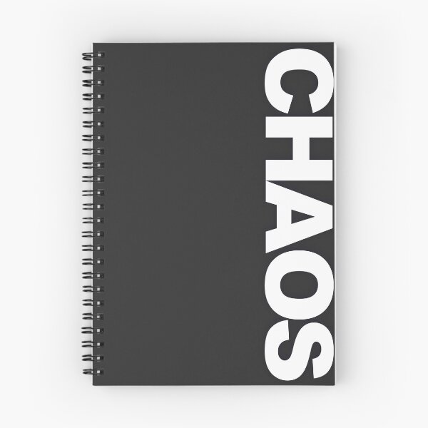 Item preview, CHAOS — White Minimal Bold Type Statement designed and sold by WORDPAUSE.