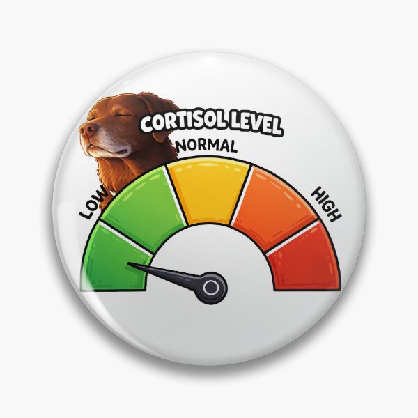 Item preview, Cortisol Level Low Relaxed Dog meme designed and sold by MonkiFlipp.
