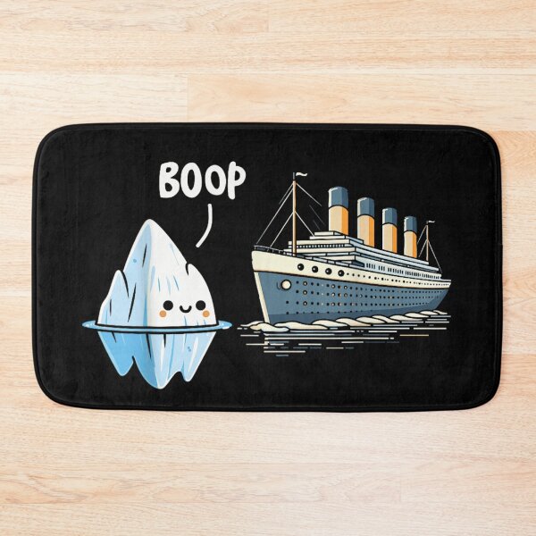 Item preview, Cute Iceberg Boop Titanic Ship Funny History Meme Kawaii Nautical Illustration designed and sold by JiscoRomanela.