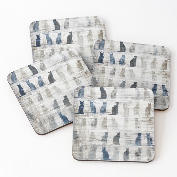 Item preview, Pattern of Silhouetted Cats designed and sold by lautir.