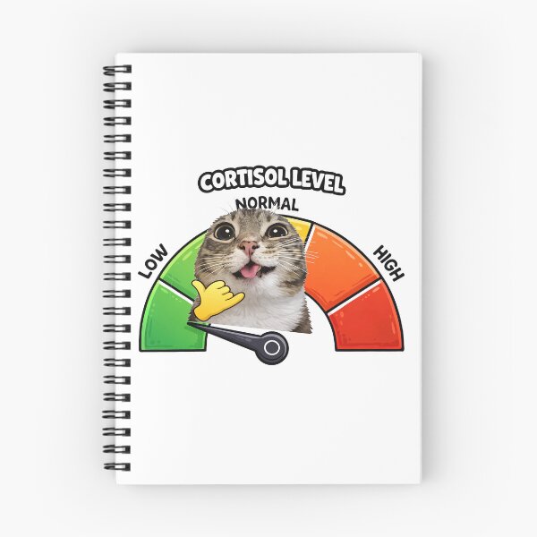Item preview, Cortisol Level Low Chill Cat designed and sold by MonkiFlipp.