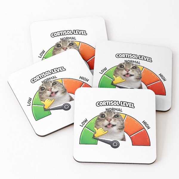 Item preview, Cortisol Level Low Chill Cat designed and sold by MonkiFlipp.