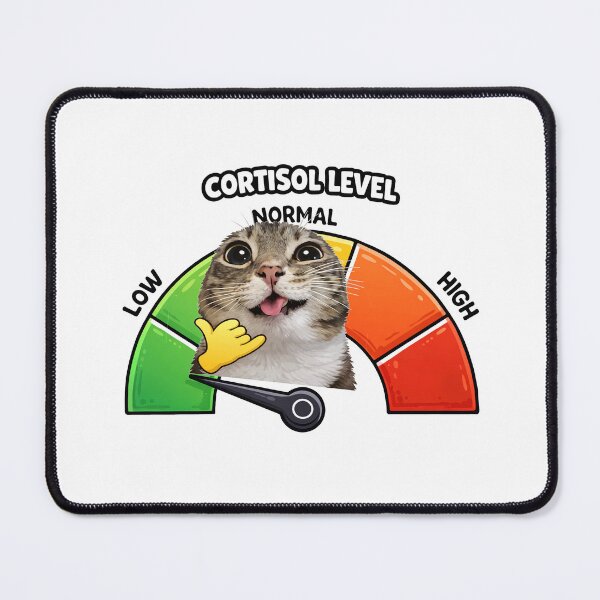Item preview, Cortisol Level Low Chill Cat designed and sold by MonkiFlipp.