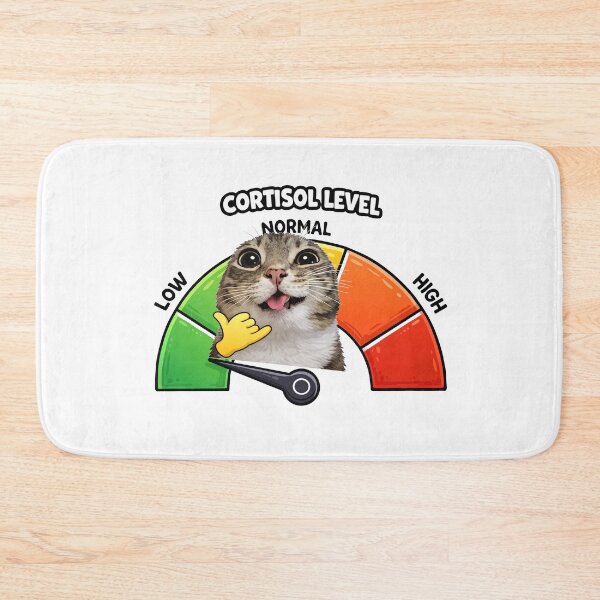 Item preview, Cortisol Level Low Chill Cat designed and sold by MonkiFlipp.